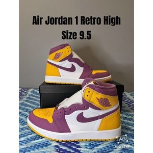 Jordan 1 Retro High OG Brotherhood 2022 555088 706 University Gold Mens Size 9.5